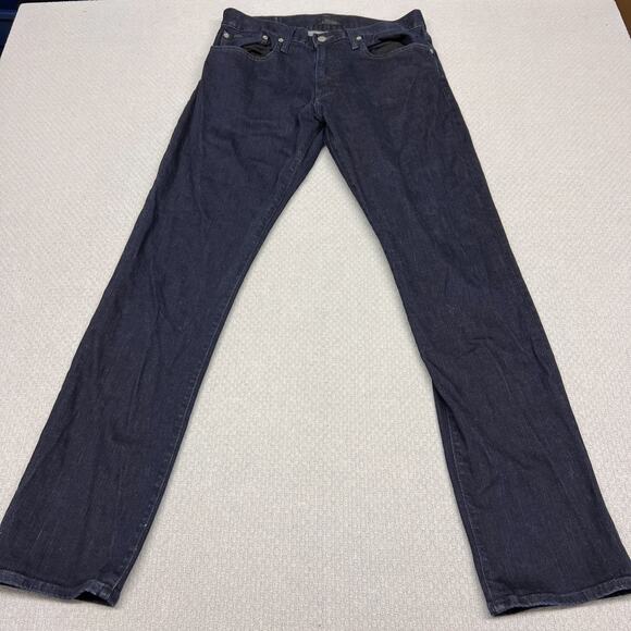 Polo Ralph Lauren Jeans Mens 32x34 Denim Dark Wash Hampton Relaxed Straight - Picture 1 of 11